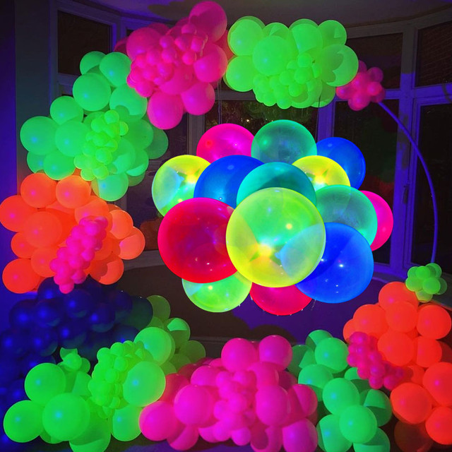 Blacklight Party Decorations, Black Light Birthday Party